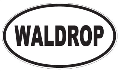 WALDROP - Oval Sticker