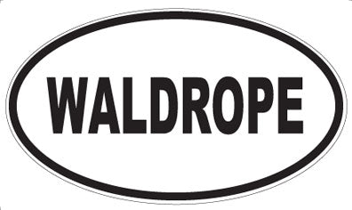 WALDROPE - Oval Sticker