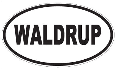 WALDRUP - Oval Sticker