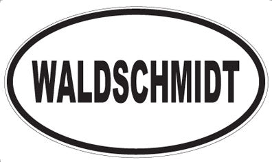 WALDSCHMIDT - Oval Sticker