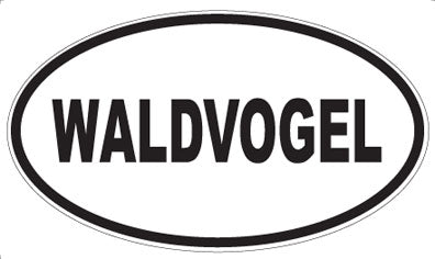 WALDVOGEL - Oval Sticker