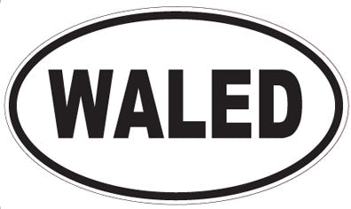 WALED - Oval Sticker