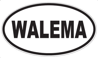 WALEMA - Oval Sticker
