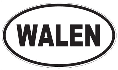 WALEN - Oval Sticker