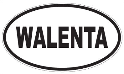 WALENTA - Oval Sticker
