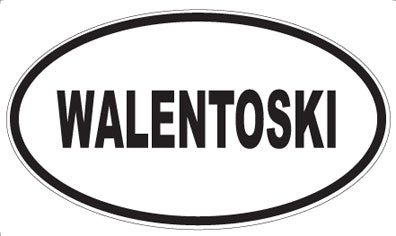 WALENTOSKI - Oval Sticker