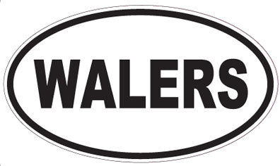 WALERS - Oval Sticker