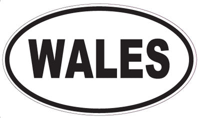 WALES - Oval Sticker