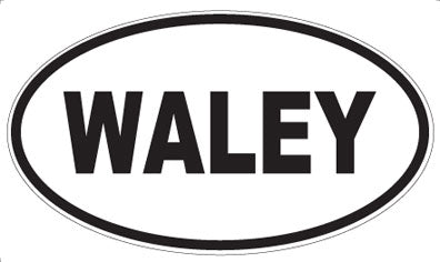WALEY - Oval Sticker