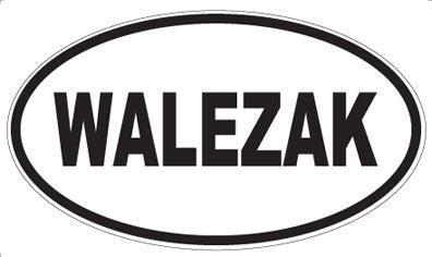 WALEZAK - Oval Sticker