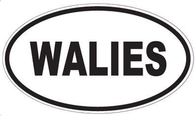 WALIES - Oval Sticker