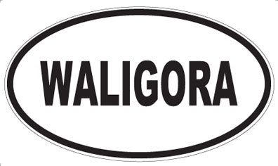 WALIGORA - Oval Sticker