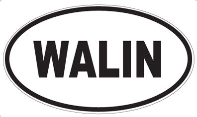 WALIN - Oval Sticker