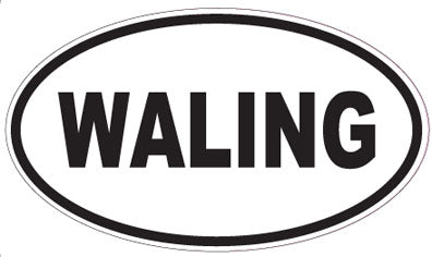 WALING - Oval Sticker