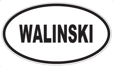 WALINSKI - Oval Sticker
