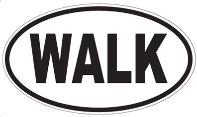 WALK - Oval Sticker