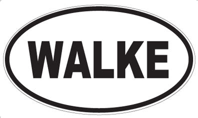 WALKE - Oval Sticker