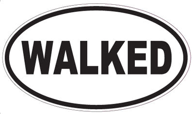 WALKED - Oval Sticker