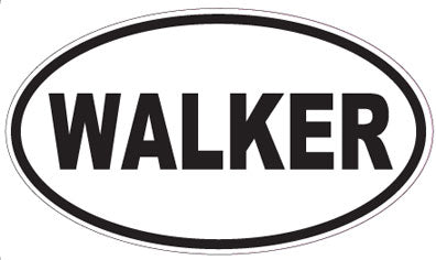 WALKER - Oval Sticker