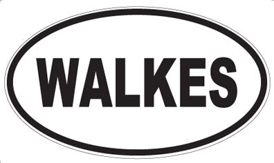 WALKES - Oval Sticker