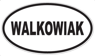 WALKOWIAK - Oval Magnet