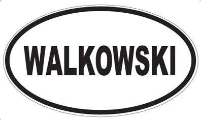 WALKOWSKI - Oval Sticker