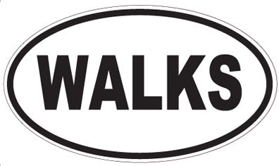 WALKS - Oval Magnet
