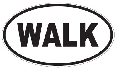 WALK - Oval Magnet