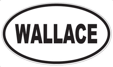 WALLACE - Oval Sticker