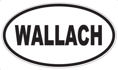 WALLACH - Oval Sticker