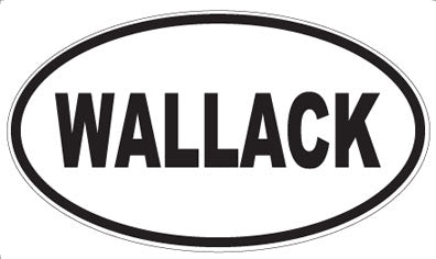 WALLACK - Oval Sticker