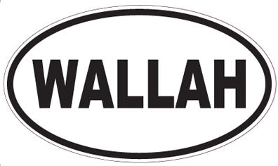 WALLAH - Oval Sticker