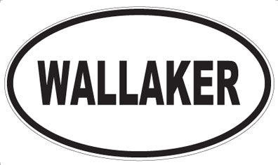 WALLAKER - Oval Sticker