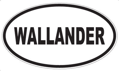 WALLANDER - Oval Sticker