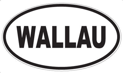 WALLAU - Oval Sticker