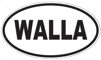 WALLA - Oval Magnet