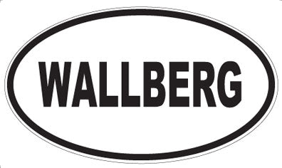 WALLBERG - Oval Sticker