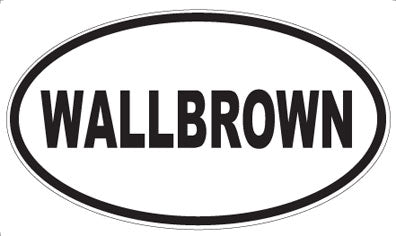WALLBROWN - Oval Sticker