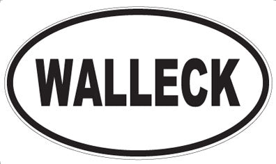 WALLECK - Oval Sticker