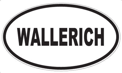 WALLERICH - Oval Sticker