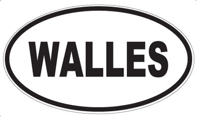 WALLES - Oval Sticker