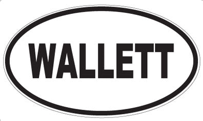 WALLETT - Oval Sticker