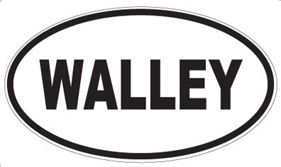 WALLEY - Oval Sticker