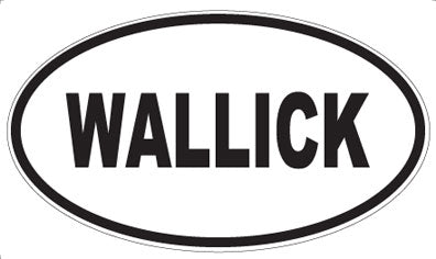 WALLICK - Oval Sticker