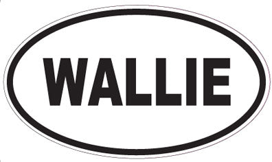 WALLIE - Oval Sticker