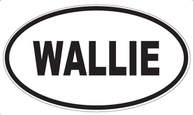 WALLIE - Oval Magnet