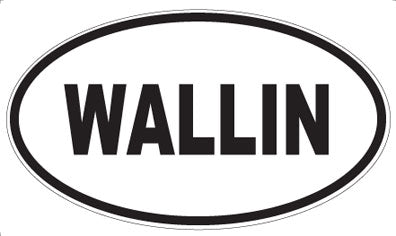 WALLIN - Oval Sticker