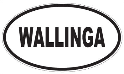 WALLINGA - Oval Sticker