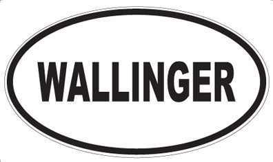 WALLINGER - Oval Sticker