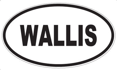 WALLIS - Oval Sticker
